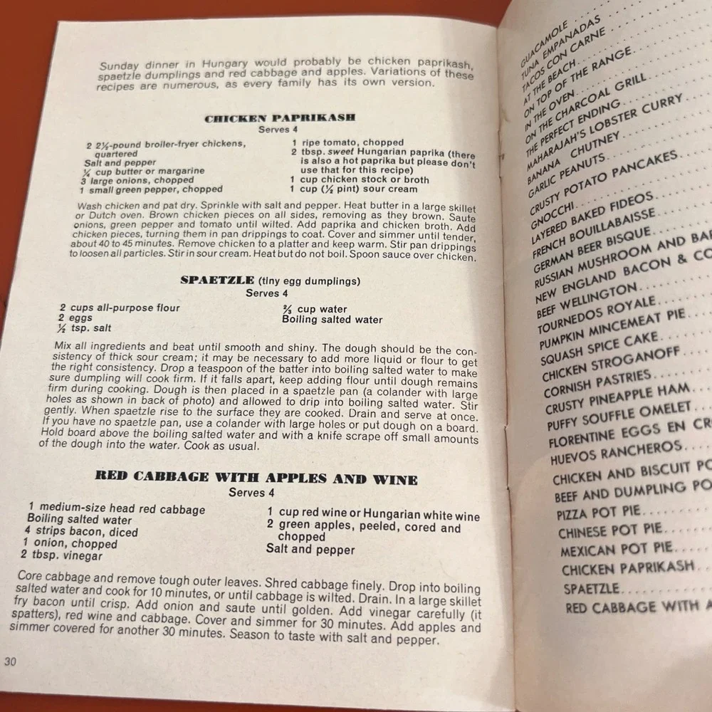 Vintage 1970 TV Guide Cook Booklet Retro Recipe Magazine Ephemera Triangle Pub